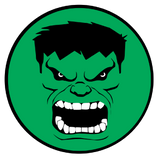 Hulk , Super Heroes Bike Decal, Hulk Bike Decal