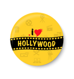 I love Hollywood Pin Badge