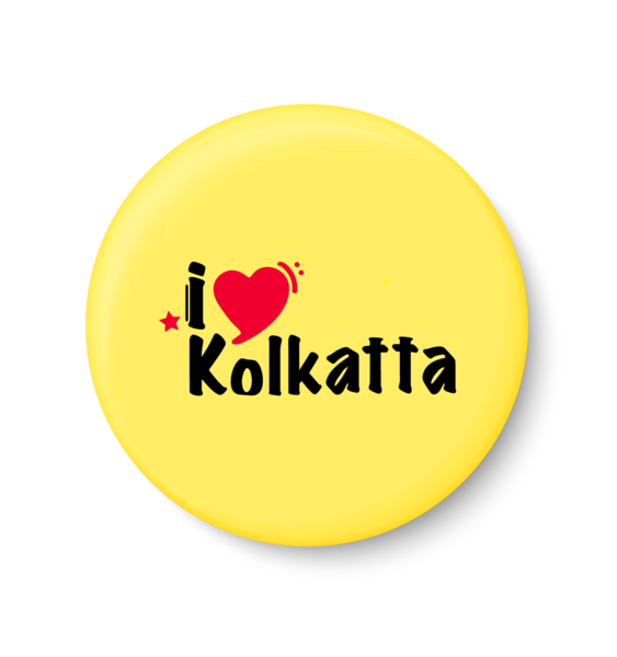 I Love Kolkatta Pin Badge