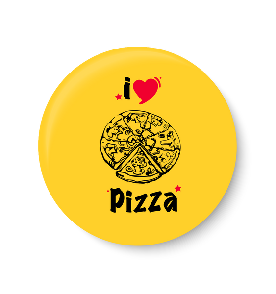 I love Pizza Pin Badge