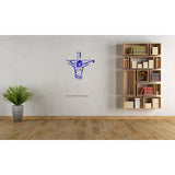 "Jesus Christ on the cross" Line art Wall Decal