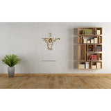 "Jesus Christ on the cross" Line art Wall Decal