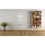 "Jesus Christ on the cross" Line art Wall Decal