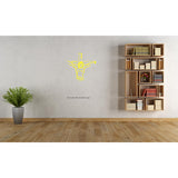 "Jesus Christ on the cross" Line art Wall Decal