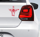 "Jesus Christ on the Cross" Car Bumper Decal