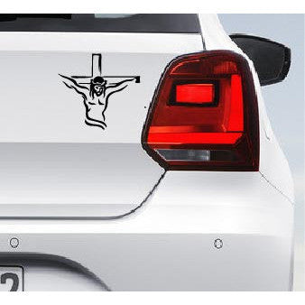 "Jesus Christ on the Cross" Car Bumper Decal