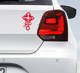 Jesus Christ, "Jesus Christ" Cross Car Bumper Decal