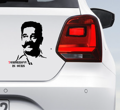 Tomorrow is ours Kamalhassan Car Bumper Decal