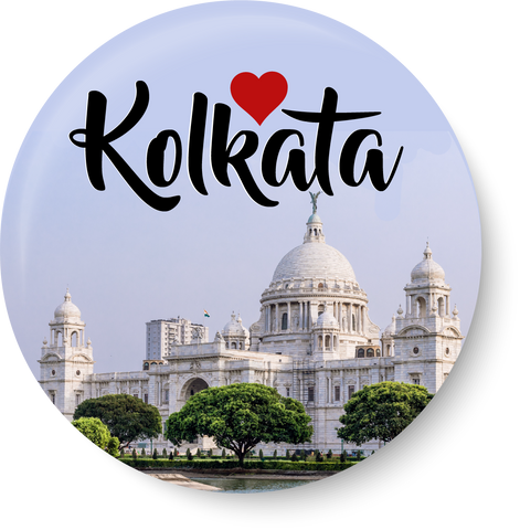 Love Kolkata I Travel Memories I Pin Badge