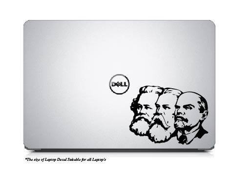 Karl Mark , Friedrich Engles , Vladimir Lenin`s ,Laptop Decal 