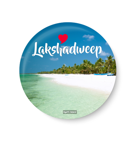 Love Lakshadweep I Agatti Island I Pin Badge,Lakshadweep 