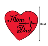 Love Mom and Dad Life Line Bike Decal