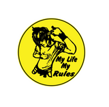 My Life My Rules Bike Decal