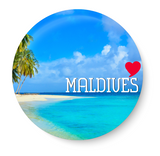 Love Maldives  Souvenir l Travel I Pin Badge