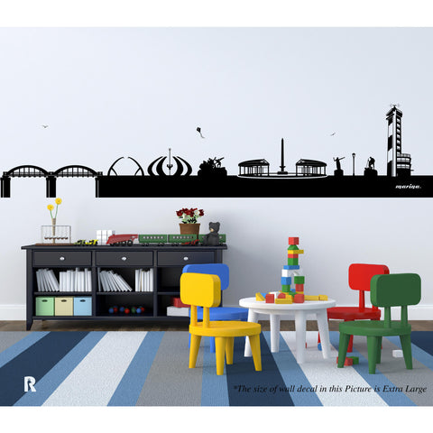 Marina Skyscraper Wall Decal