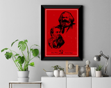 Karl Mark and Friedrich Engles Wall Poster / Frame