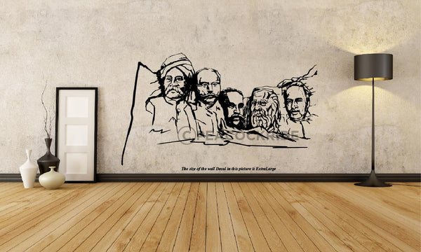  Dravidian Leader's - P. Theagaraya Chitty I Nadesa Mudaliyar I T M Nair I Periyar I Anna Wall Decal, Dravidian Leader's