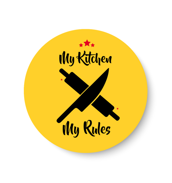 My Kitchen I My Rules Pin Badge