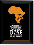 Nelson Mandela Quotes Wall Poster / Frame