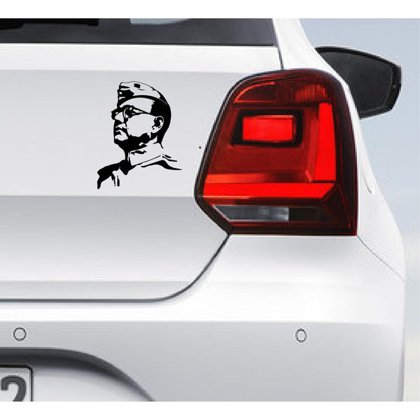 Netaji,Netaji Subash Chandra Bose Car Sticker,Netaji Sticker,Netaji Car Sticker,Social Reformer,Netaji Decal,Netaji Subash Chandra Bose Car Sticker