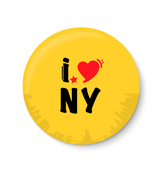 NEW YARK PINBADGE,INTERNATIONAL PINBADGE