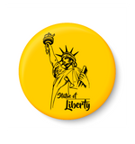 Statue of Liberty , Newyork , USA , World Landmarks ,Pin Badge