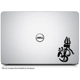 Ohm with Trishul Laptop Decal