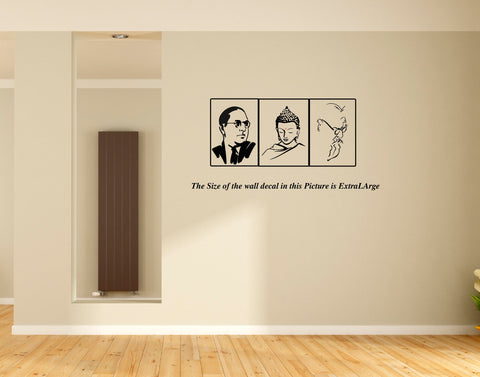 Periyar-Dr.Ambedkar-Lord Buddha Wall Decal