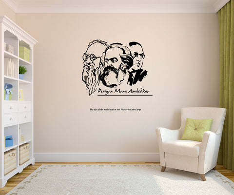 Periyar Karl Marx Ambedkar Wall Decal,Periyar Karl Marx Ambedkar ,Wall Decal, Wall Sticker