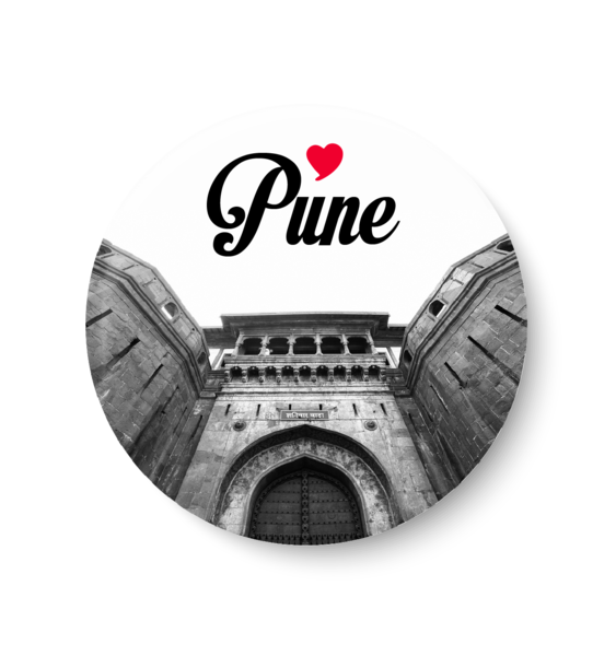 Love Pune Pin Badge