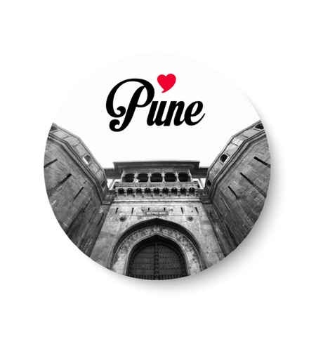 Love Pune Pin Badge