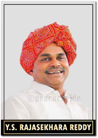 Y. S. Rajasekhara Reddy I YSR Congress I Wall Poster / Frame