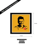 APPU Puneeth Rajkumar I Kannada Cinema I Wall Poster / Frame ( 12X12/Mount/Black )