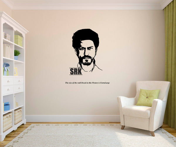 The King of Bollywood , Shah Rukh Khan, SRK ,Wall Decal, Wall Sticker