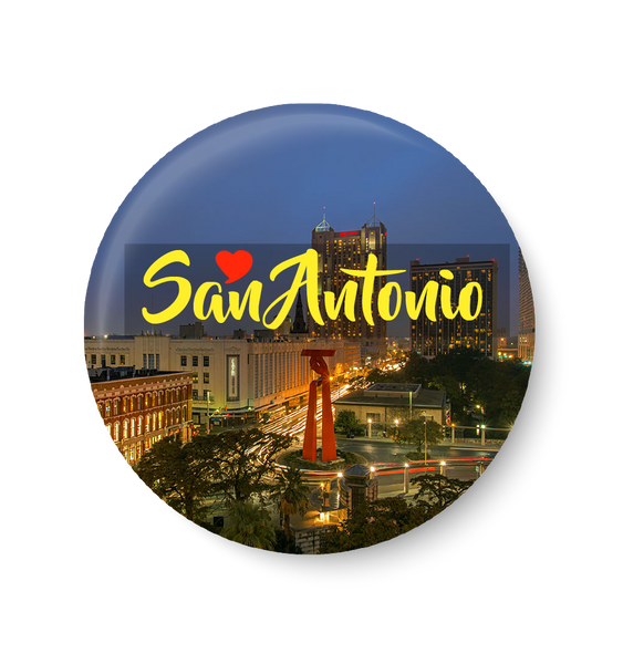 Love San Antonio, United States Series Pin Badge,San Antonio