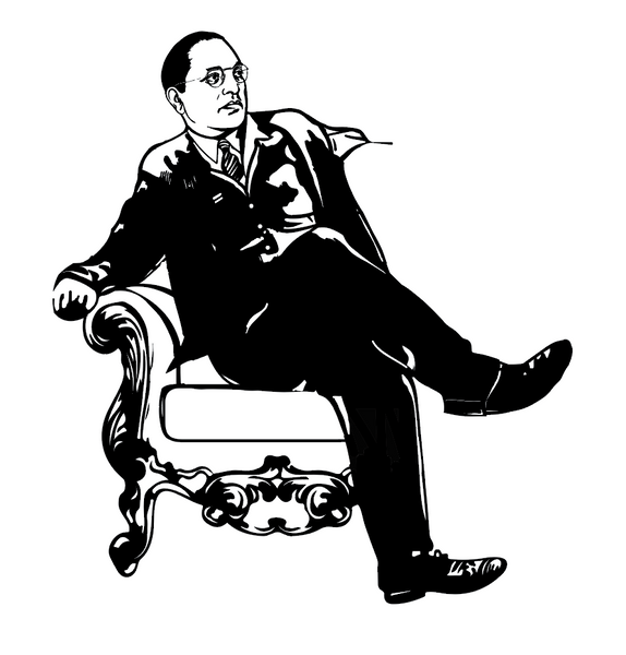 Dr BR Ambedkar wall decal-Customised