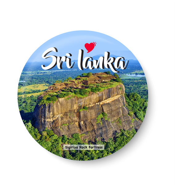 Love Sri Lanka I Sigiriya Rock Fortress I Sri Lanka Series I Travel Memories I Fridge Magnet