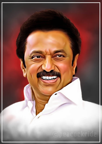 Muthuvel Karunanidhi Stalin , MK Stalin I DMK , Wall Poster ,Wall Frame