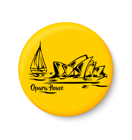 Opera House , Sydney , World Landmarks, Pin Badge