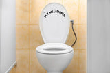 Put Me Down I Bathroom Toilet Stickers