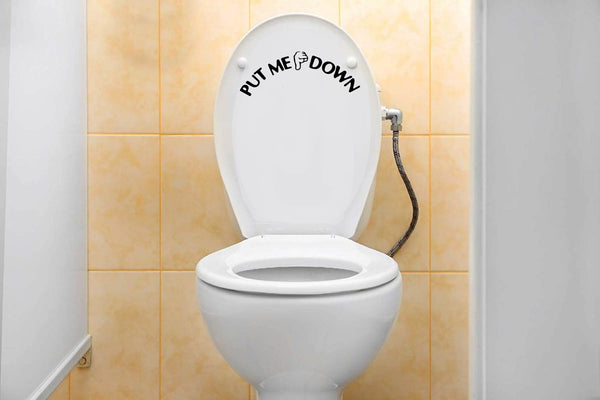 Put Me Down I Bathroom Toilet Stickers