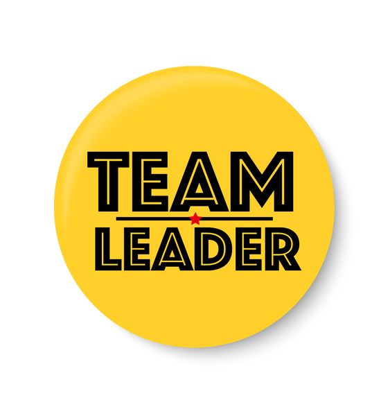 Team Leader Pin Badge,Team Leader ,Complement Pin Badge
