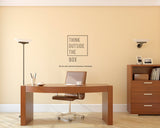 PEACOCKRIDE Think out side the Box  I Motivational I Wall Decal