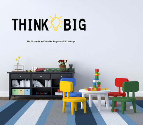 Think BigI Motivational I Wall Decal,Motivational 