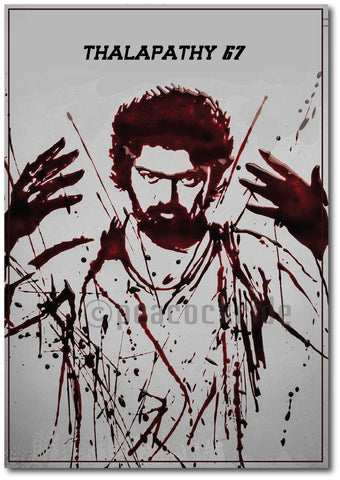 Thalapathy 67 I Vijay I Tamil Cinema Wall Poster / Frames