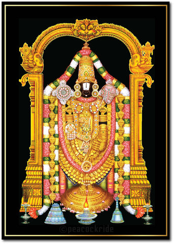 Lord Balaji I Lord Venkateshwara I Lord Balaji I Lord Srinivasa I Wall Poster / Frame