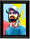 Virat Kohli- The King of Indian Cricket I Wall Poster / Frame