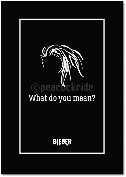 Justin Bieber, What Do you mean? Wall Poster