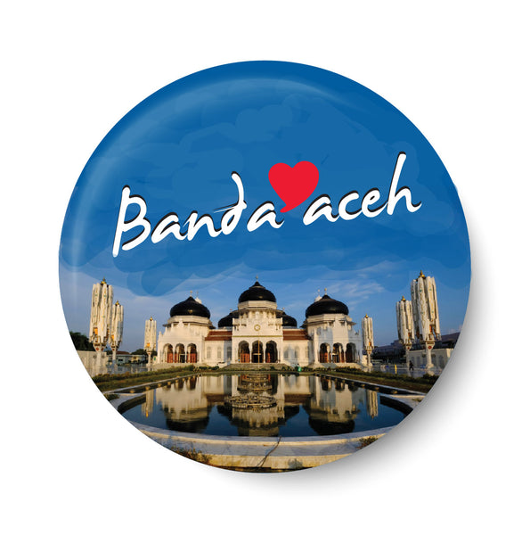 Love Banda Aceh I Indonesia Series I Souvenir l Travel I Pin Badge