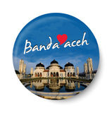 Love Banda Aceh ,Indonesia Series , Souvenir , Travel ,Fridge Magnet